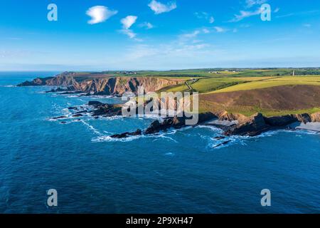 Hartland Quay, Devon, Inghilterra, Regno Unito, Europa Foto Stock