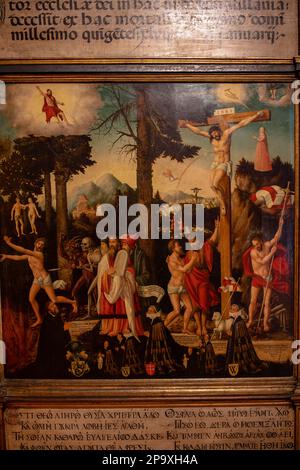 Soffitto fresco al Museo del Louvre, Parigi, Francia Foto Stock