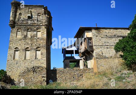 Situato a Aydın, in Turchia, l'Arpaz Bey Mansion è stato costruito durante il periodo ottomano. Foto Stock