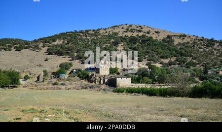 Situato a Aydın, in Turchia, l'Arpaz Bey Mansion è stato costruito durante il periodo ottomano. Foto Stock