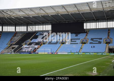 Vista generale della Coventry Building Society Arena prima della partita del campionato Sky Bet Coventry City vs Hull City alla Coventry Building Society Arena, Coventry, Regno Unito, 11th marzo 2023 (Foto di ben Roberts/News Images) Foto Stock