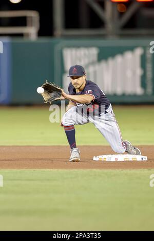 10 marzo 2023, Sarasota FL USA; il Minnesota Twins secondo baseman Elliot Soto (60) durante una partita di allenamento primaverile della MLB contro i Baltimore Orioles a E. Foto Stock