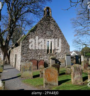 Alloway Auld Kirk, vecchia chiesa, è la scena della danza delle streghe nel poema 'Tam o' Shanter di Robert Burns, South Ayrshire, Scozia, UK Foto Stock