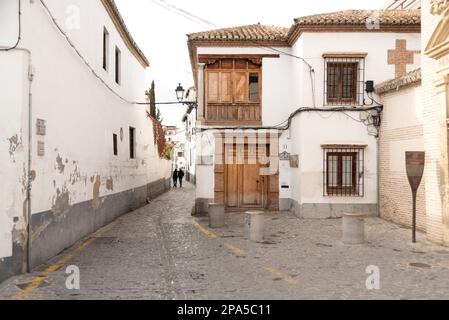 Strade di Albaicin a Granda, Andalusia, Spagna Foto Stock