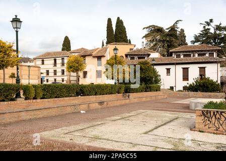 Strade di Albaicin a Granda, Andalusia, Spagna Foto Stock