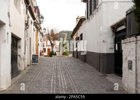 Strade di Albaicin a Granda, Andalusia, Spagna Foto Stock