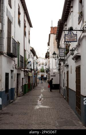 Strade di Albaicin a Granda, Andalusia, Spagna Foto Stock