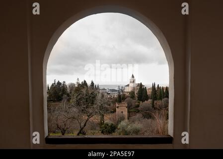 Strade di Albaicin a Granda, Andalusia, Spagna Foto Stock