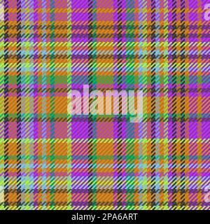 Controllo tessuto modello. Texture di sfondo tartan. Tessuto senza cuciture vettore plaid nei colori turchese e blu. Illustrazione Vettoriale