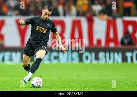 ISTANBUL, TURKIYE - 11 MARZO: Yunus AKGUN di Galatasaray durante la partita di Super Lig Turca tra Galatasaray e Kasimpasa a Nef Stadyumu il 11 marzo 2023 a Istanbul, Turkiye (Foto di /Orange Pictures) Foto Stock