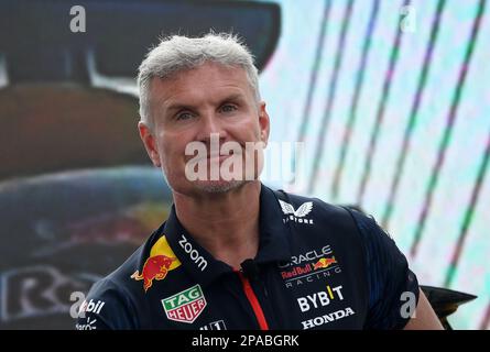 Mumbai, India. 11th Mar, 2023. L'ex pilota di auto di Formula uno David Coulthard è visto durante una conferenza stampa a Mumbai. (Foto di Ashish Vaishnav/SOPA Images/Sipa USA) Credit: Sipa USA/Alamy Live News Foto Stock