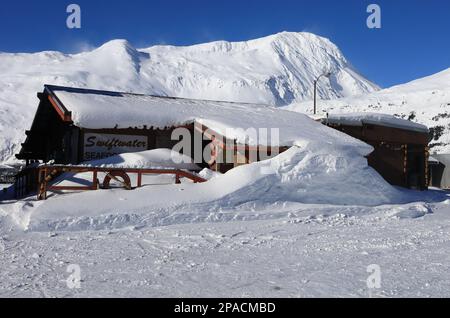 Whittier sotto la neve Foto Stock