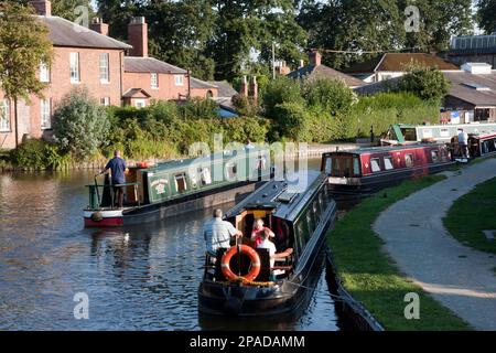 Shropshire Union canale a Ellesmere, Shropshire Foto Stock