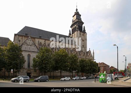 Bruxelles, Belgio - Agosto 26 2017: La Chiesa di nostra Signora della Cappella (francese: Église Notre-Dame-de-la-Chapelle, olandese: Onze-lieve-Vrouw-ter-Kapell Foto Stock