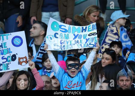 Napoli, Campania, Italia. 11th Mar, 2023. Tifosi Napoli durante la Serie a Football Match SSC Napoli vs FC Atalanta il 11 marzo 2023 allo stadio Diego Armando Maradona di Napoli.in Foto: (Credit Image: © Fabio Sasso/ZUMA Press Wire) SOLO PER USO EDITORIALE! Non per USO commerciale! Foto Stock