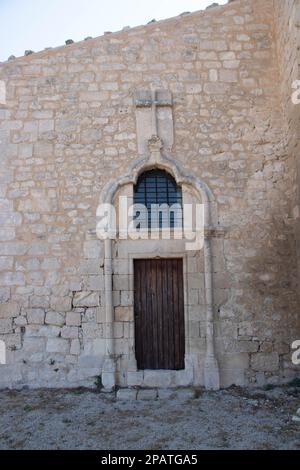 Complesso della Santa Croce, XV sec. convento e chiesa con vista su Scicli, provincia di Ragusa, Sicilia, Italia Foto Stock