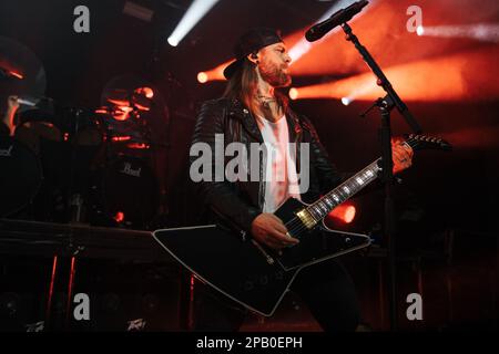 Bullet for My Valentine live at liverpool Gild of Students mountford Hall 1st marzo 2023. Foto Stock