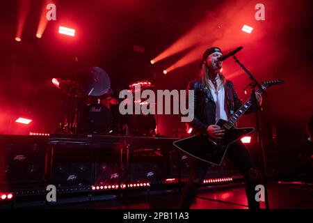 Bullet for My Valentine live at liverpool Gild of Students mountford Hall 1st marzo 2023. Foto Stock