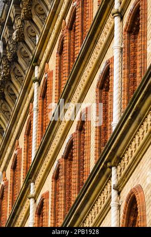 Dettagli architettonici, Grand Hote, Scarborough, North Yorkshire, Inghilterra Foto Stock