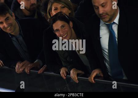 Elly Schlein partecipa all'Assemblea Nazionale del Partito democratico (PD), a Roma il 12 marzo 2023. Credit: Vincenzo Nuzzolese/Alamy Live News Foto Stock