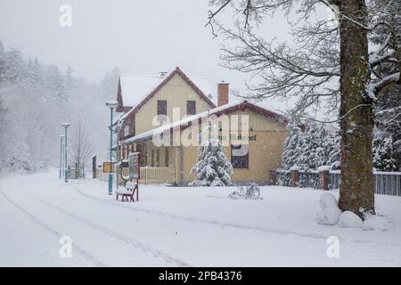 Güntersberge in inverno Foto Stock