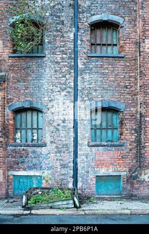 Porta d'ingresso al magazzino Liverpool Docklands Foto Stock