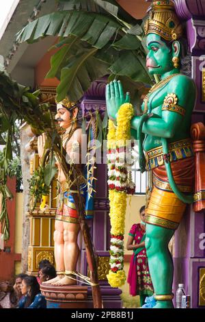 Malesia, Kuala Lumpur, Grotte di Batu, Tempio di Lord Hanuman, Foto Stock