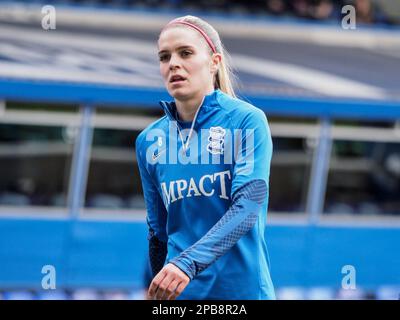 Birmingham, Regno Unito. 12th Mar, 2023. Birmingham, Inghilterra, 12th 2023 marzo: Jamie Finn (8 Birmingham) prima della partita di football del campionato delle donne fa tra Birmingham City e Charlton Athletic a St Andrews a Birmingham, Inghilterra (Natalie Mincher/SPP) Credit: SPP Sport Press Photo. /Alamy Live News Foto Stock