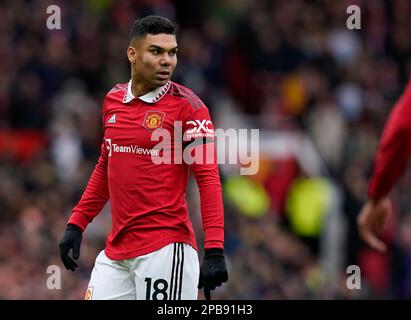 Manchester, Regno Unito. 12th Mar, 2023. Casemiro del Manchester United durante la partita della Premier League a Old Trafford, Manchester. Il credito per le immagini dovrebbe essere: Andrew Yates/Sportimage Credit: Sportimage/Alamy Live News Foto Stock