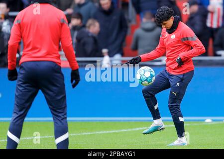 12-03-2023: Sport: PSV contro Cambuur EINDHOVEN, PAESI BASSI - Marzo 12: Richard Ledezma (PSV Eindhoven) durante la partita Eredivie PSV Eindhoven e SC Foto Stock