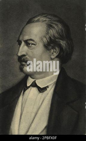 Il celebre compositore tedesco FRIEDRICH von Flotow ( 1812 - 1883 ). Viene ricordato principalmente per la sua opera MARTHA ( 1847 ) e ALESSANDRO STRADELLA ( 1844 ), che fu popolare fino alla fine del 20th ° secolo. Flotow nacque a Teutendorf, nel Meclemburgo, da una famiglia aristocratica. Studiò al Conservatorio di Parigi e venne sotto l'influenza di Auber, Rossini, Meyerbeer, Donizetti, Halévy, E poi Gounod e Offenbach. Queste influenze si riflettono nelle sue opere, dove esiste un caratteristico sapore francese dell'Opera Comique. Tra il 1856 e il 1863 Flotow servì come Intendant of t Foto Stock