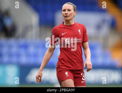 Birkenhead, Regno Unito. 12th Mar, 2023. Leighanne Robe di Liverpool durante la partita della fa Women's Super League al Prenton Park, Birkenhead. Il credito dell'immagine dovrebbe essere: Gary Oakley/Sportimage Credit: Sportimage/Alamy Live News Foto Stock