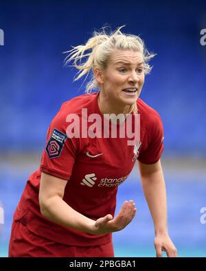 Birkenhead, Regno Unito. 12th Mar, 2023. Gemma Bonner di Liverpool durante la partita della fa Women's Super League al Prenton Park, Birkenhead. Il credito dell'immagine dovrebbe essere: Gary Oakley/Sportimage Credit: Sportimage/Alamy Live News Foto Stock