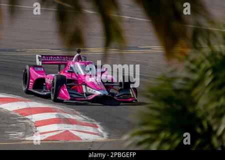 St Petersburg, Florida, Stati Uniti. 4th Mar, 2023. KYLE KIRKWOOD (27) di Giove, Florida, viaggia attraverso i giri durante una pratica per il Gran Premio di Firestone di San Pietroburgo per le strade di San Pietroburgo Petersburg a St Petersburg, FL. (Credit Image: © Walter G. Arce Sr./ZUMA Press Wire) SOLO PER USO EDITORIALE! Non per USO commerciale! Foto Stock