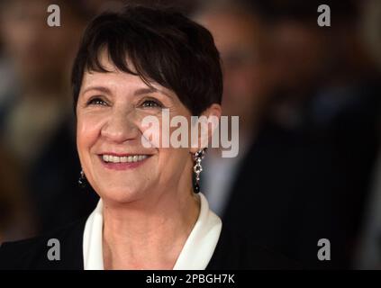 Malaga, Spagna. 12th Mar, 2023. L'attrice spagnola Blanca Portillo posa sul tappeto rosso durante il festival del cinema di Malaga 2023. L'edizione 26th del Malaga Film Festival presenta le migliori proiezioni cinematografiche spagnole in concorso dal 10th al 19th marzo. Il Malaga Spanish Film Festival si è affermato come uno dei maggiori eventi del cinema spagnolo e promotore della cultura cinematografica in Spagna e in America Latina. (Foto di Jesus Merida/SOPA Images/Sipa USA) Credit: Sipa USA/Alamy Live News Foto Stock