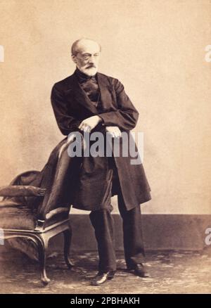 1860 ca, LONDRA , GRAN BRETAGNA : il politico italiano GIUSEPPE MAZZINI ( 1805 - 1872 ) a Londra , foto di Domenico lama . - POLITICO - POLITICA - POLITICA - Unità d' Italia - Risorgimento - foto storiche - foto storica - ritratto - barba - barba --- Archivio GBB Foto Stock