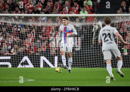 Madrid, Bilbao, Spagna, Spagna. 12th Mar, 2023. BILBAO, SPAGNA - 12 MARZO: La partita della Liga tra il FC Barcelona e l'Athletic Club allo stadio San Mamés Barria il 12 marzo 2023 a Madrid, Spagna. (Credit Image: © Sara ARIB/PX Imagens via ZUMA Press Wire) SOLO PER USO EDITORIALE! Non per USO commerciale! Foto Stock