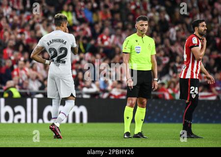 Madrid, Bilbao, Spagna, Spagna. 12th Mar, 2023. BILBAO, SPAGNA - 12 MARZO: La partita della Liga tra il FC Barcelona e l'Athletic Club allo stadio San Mamés Barria il 12 marzo 2023 a Madrid, Spagna. (Credit Image: © Sara ARIB/PX Imagens via ZUMA Press Wire) SOLO PER USO EDITORIALE! Non per USO commerciale! Foto Stock