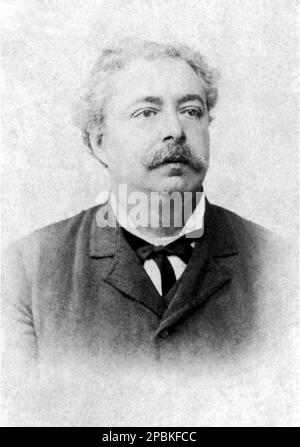 Il più celebre scrittore italiano EDMONDO DE AMICIS ( Oneglia 1846 - Bordighera 1908 ) , autore del libro CUORE ( 1866 ) - SCRITTORE - LETTERATURA - LETTERATURA - LETTERATO - ritratto - ritrato - colletto - archetto - cravatta - baffi - baffi -- -- Archivio GBB Foto Stock