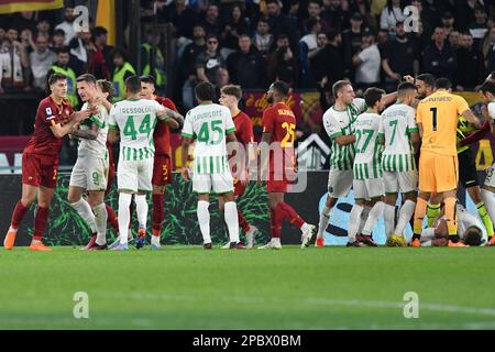 Roma, Lazio. 12th Mar, 2023. Rivolta durante il calcio Serie A Match Roma contro Sassuolo, Roma, Italia, 12nd Marzo, 2023 Fotografo01 Credit: Independent Photo Agency/Alamy Live News Foto Stock