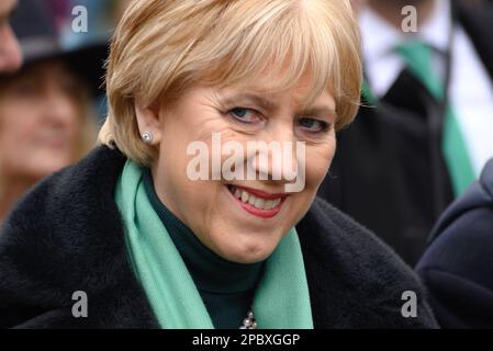 Heather Humphreys TD (fine Gael) Ministro irlandese per lo sviluppo rurale e comunitario e Ministro per la protezione sociale, che partecipa al Foto Stock