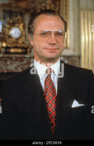 RE SVEDESE CARL XVI GUSTAF Foto Stock