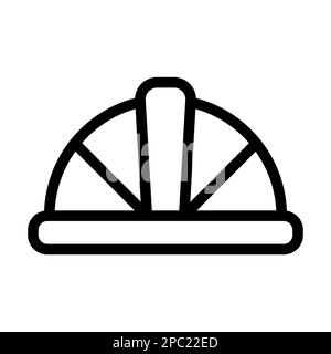 Icona Helmet Vector Thick Line per uso personale e commerciale. Foto Stock