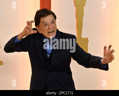 Los Angeles, Stati Uniti. 12th Mar, 2023. James Hong partecipa ai 95th Academy Awards annuali al Dolby Theatre nella sezione Hollywood di Los Angeles domenica 12 marzo 2023. Foto di Jim Ruymen/UPI Credit: UPI/Alamy Live News Foto Stock