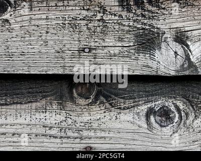 Dettaglio dei motivi sul vecchio pannello di tenuta nero. Foto Stock