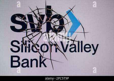 Logo/ Marchenname/ brand name: svb Silicon Valley Bank (nur fuer redaktionelle Verwendung. Keine Werbung. Referenzdatenbank: http://www.360-berlin.de. Foto Stock