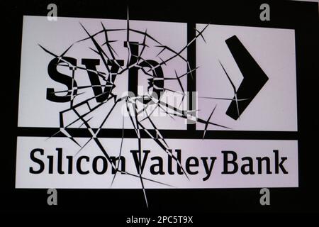 Logo/ Marchenname/ brand name: svb Silicon Valley Bank (nur fuer redaktionelle Verwendung. Keine Werbung. Referenzdatenbank: http://www.360-berlin.de. Foto Stock