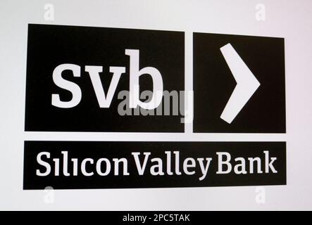 Logo/ Marchenname/ brand name: svb Silicon Valley Bank (nur fuer redaktionelle Verwendung. Keine Werbung. Referenzdatenbank: http://www.360-berlin.de. Foto Stock