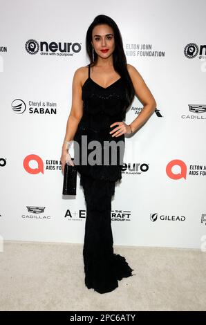 Los Angeles, Stati Uniti. 12th Mar, 2023. Preity Zinta partecipa al 31st Annual Academy Awards Viewing Party della Elton John AIDS Foundation il 12 marzo 2023 a West Hollywood, Los Angeles, CA, USA. Photo by dati Sadou/ABACAPRESS.COM Credit: Abaca Press/Alamy Live News Foto Stock