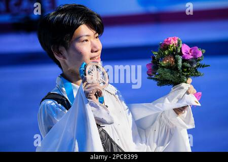 10 dicembre 2022, Torino, Italia: Nozomu Yoshioka del Giappone (medaglia di Bronzo) durante il Gran Premio della ISU di Fighter Skating finale di Torino a Palavela. (Credit Image: © Davide di Lalla/SOPA Images via ZUMA Press Wire) SOLO PER USO EDITORIALE! Non per USO commerciale! Foto Stock